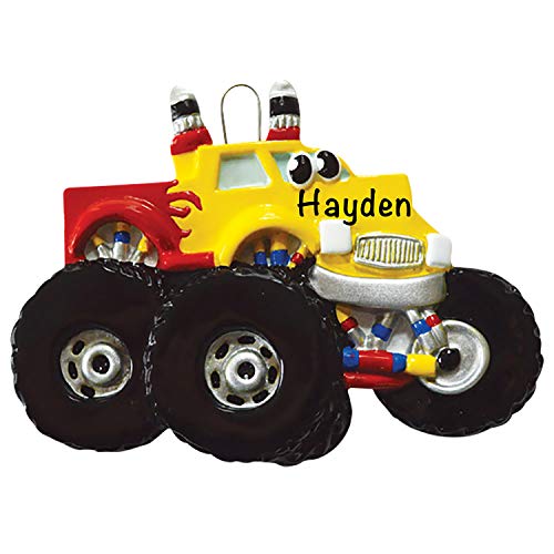 Kids Christmas Ornaments 2021 – Charming Monster Truck Toy Personalized